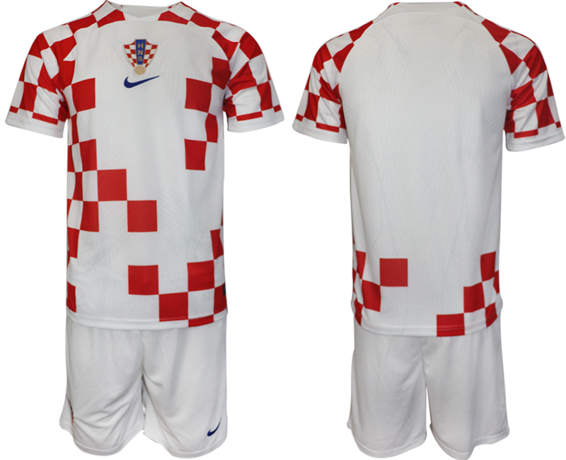 2022-2023 Croatia Blank home jerseys Suit2