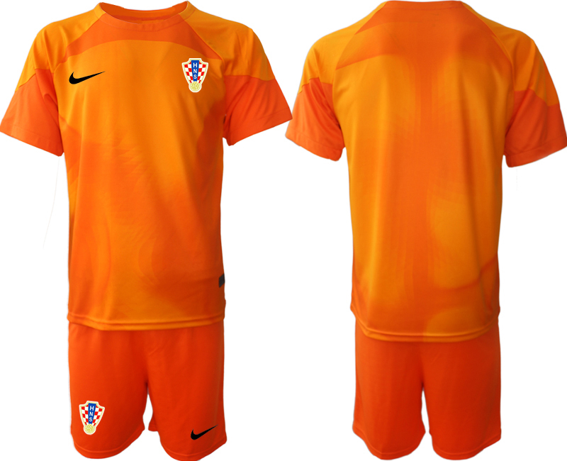 2022-2023 Croatia Blank red goalkeeper jerseys Suit
