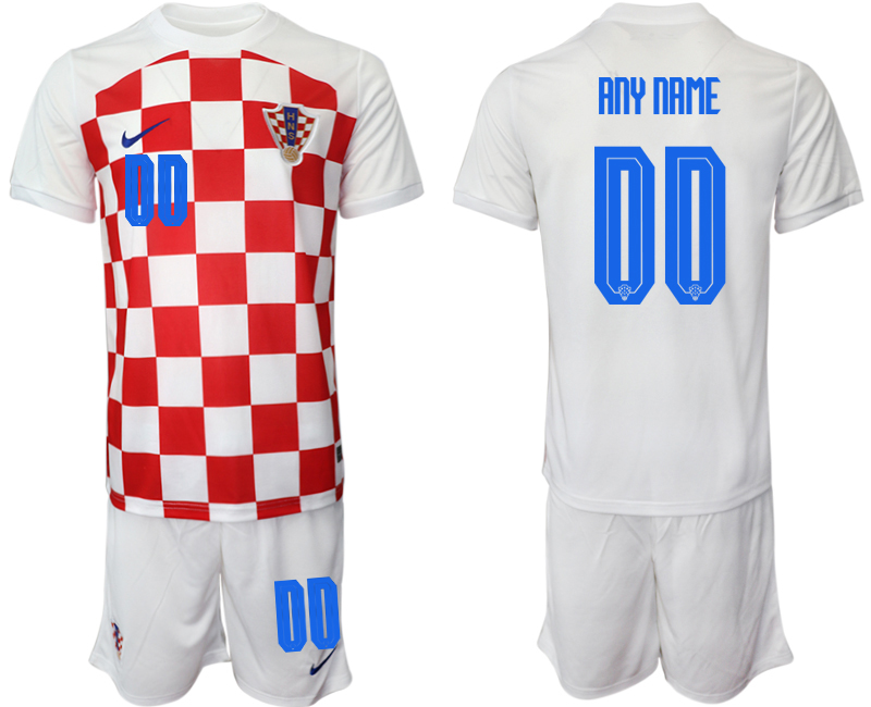 2022-2023 Croatia Custom home jerseys Suit