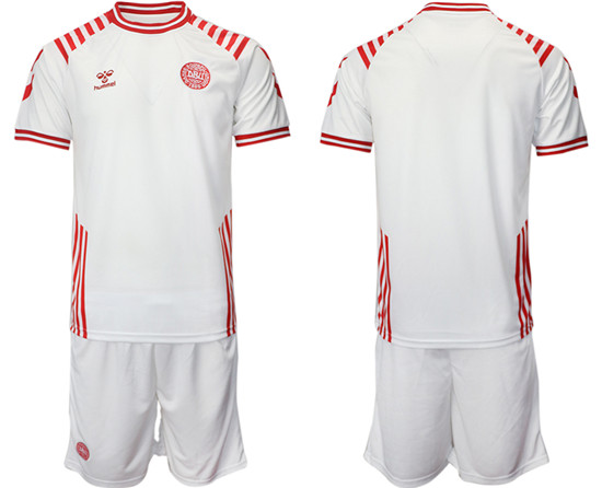 2022-2023 Denmark Blank away jerseys Suit