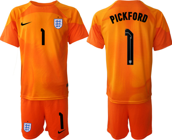 2022-2023 England 1 PICKFORD red goalkeeper jerseys Suit