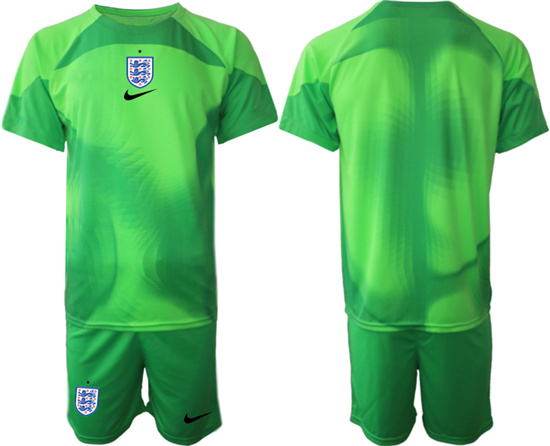 2022-2023 England Blank green goalkeeper jerseys Suit
