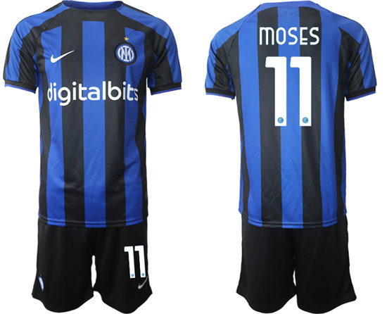 2022-2023 Inter Milan 11 MOSES home jerseys Suit