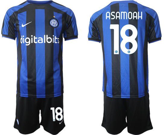 2022-2023 Inter Milan 18 ASAMOAH home jerseys Suit