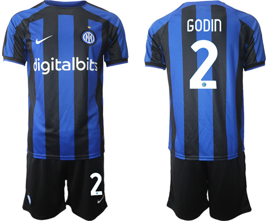 2022-2023 Inter Milan 2 GODIN home jerseys Suit
