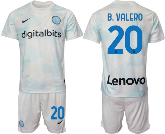 2022-2023 Inter Milan 20 B.VALERO away jerseys Suit