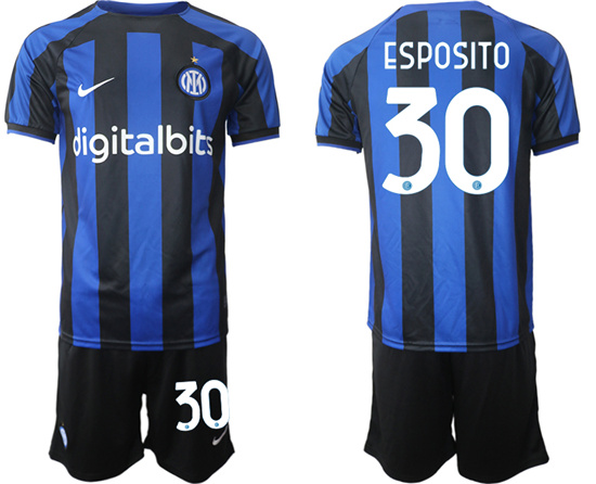 2022-2023 Inter Milan 30 ESPOSITO home jerseys Suit