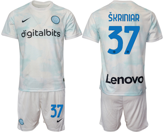 2022-2023 Inter Milan 37 SKRINIAR away jerseys Suit