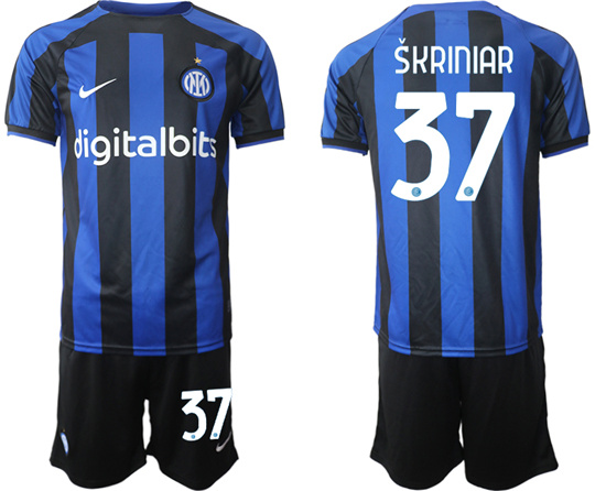 2022-2023 Inter Milan 37 SKRINIAR home jerseys Suit