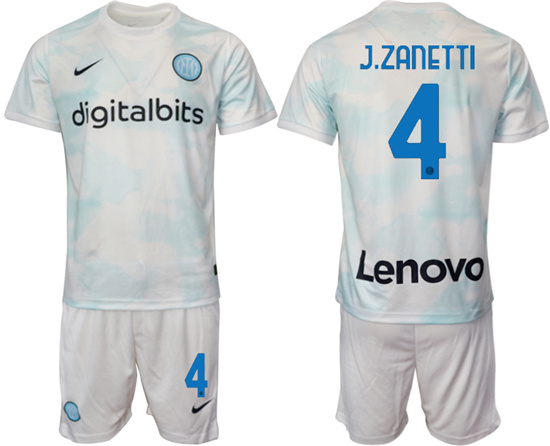 2022-2023 Inter Milan 4 J.ZANETTI away jerseys Suit
