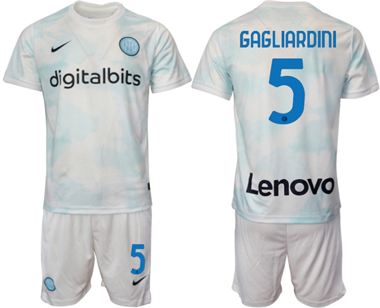 2022-2023 Inter Milan 5 GAGLIARDINI away jerseys Suit