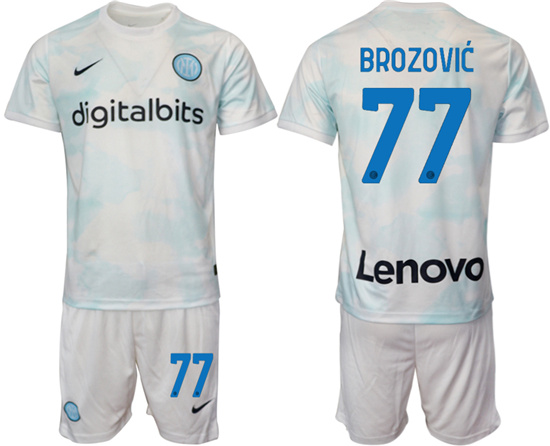 2022-2023 Inter Milan 77 BROZOVIC away jerseys Suit