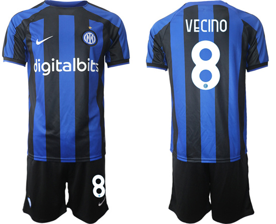 2022-2023 Inter Milan 8 VECINO home jerseys Suit