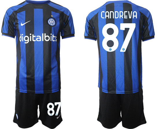 2022-2023 Inter Milan 87 CANOREVA home jerseys Suit