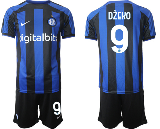 2022-2023 Inter Milan 9 DZEKO home jerseys Suit