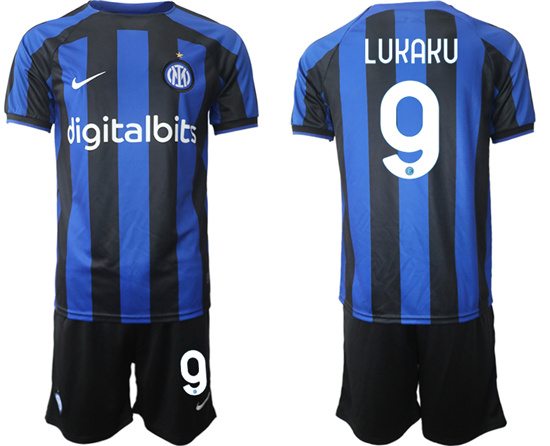 2022-2023 Inter Milan 9 LUKAKU home jerseys Suit