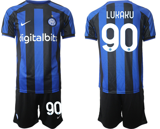 2022-2023 Inter Milan 90 LUKAKU home jerseys Suit