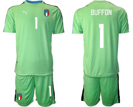 2022-2023 Italy 1 BUFFON  fruit green goalkeeper jerseys Suit