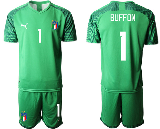 2022-2023 Italy 1 BUFFON green goalkeeper jerseys Suit