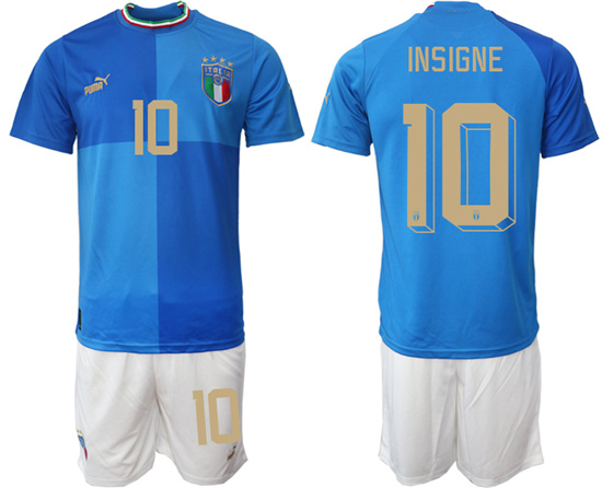 2022-2023 Italy 10 INSIGNE home jerseys Suit