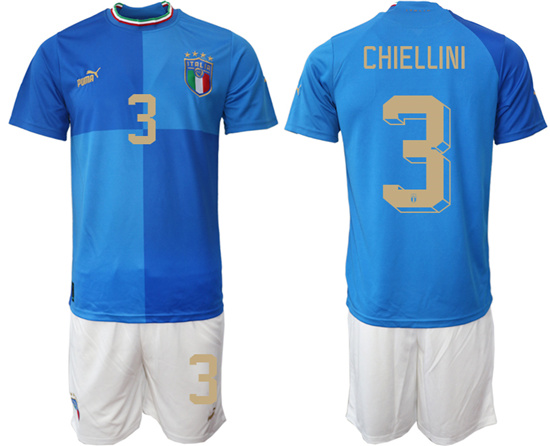 2022-2023 Italy 3 CHIELLINI home jerseys Suit