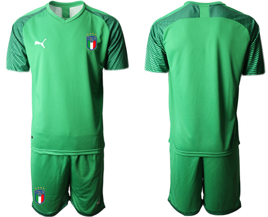 2022-2023 Italy Blank green goalkeeper jerseys Suit