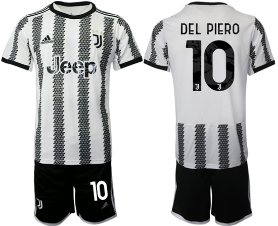 2022-2023 Juventus FC 10 DEL PIERO home jerseys Suit