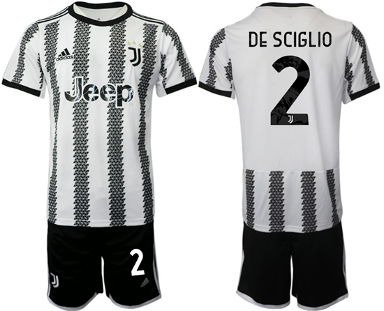 2022-2023 Juventus FC 2 DE SCIGLIO home jerseys Suit