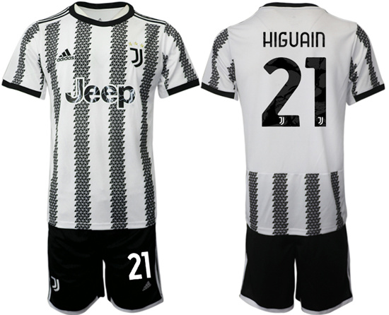 2022-2023 Juventus FC 21 HIGUAIN home jerseys Suit