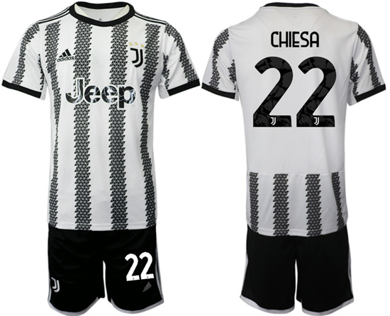2022-2023 Juventus FC 22 CHIESA home jerseys Suit