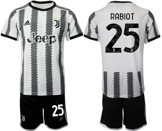 2022-2023 Juventus FC 25 RABIOT home jerseys Suit