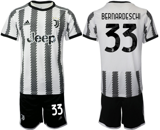 2022-2023 Juventus FC 33 BERNARDESCHI home jerseys Suit