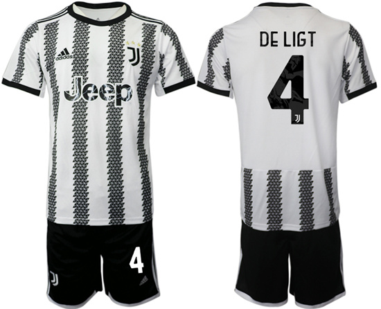 2022-2023 Juventus FC 4 DE LIGT home jerseys Suit