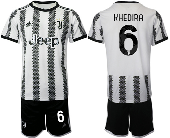 2022-2023 Juventus FC 6 KHEDIRA home jerseys Suit
