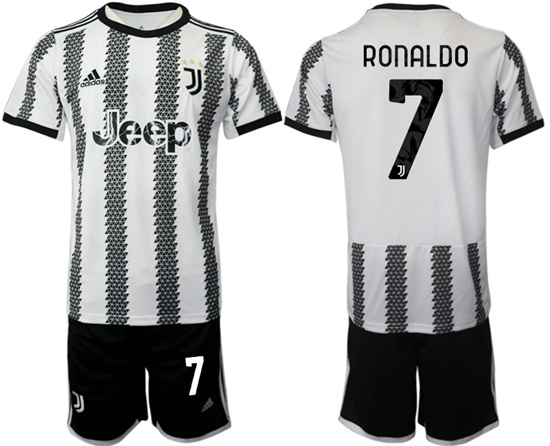2022-2023 Juventus FC 7 RONALDO home jerseys Suit