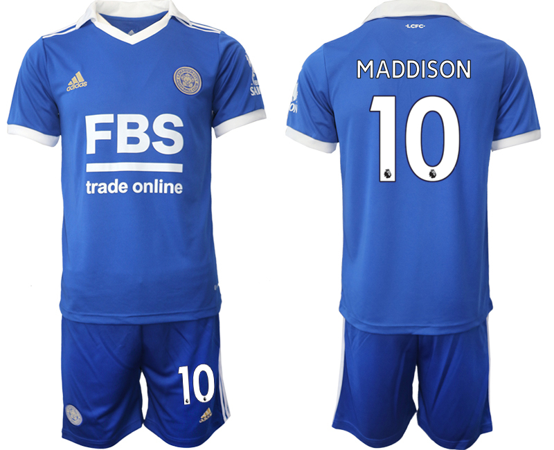 2022-2023 Leicester City 10 MADDISON home jerseys Suit