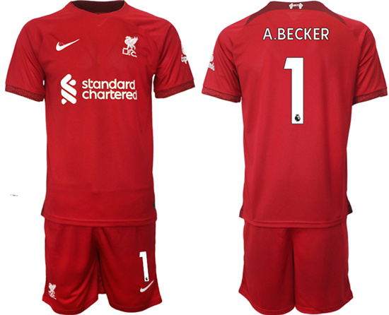 2022-2023 Liverpool 1 A.BECKER home jerseys Suit