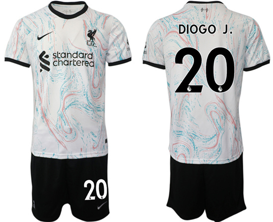 2022-2023 Liverpool 20 DIOGO J. away jerseys Suit