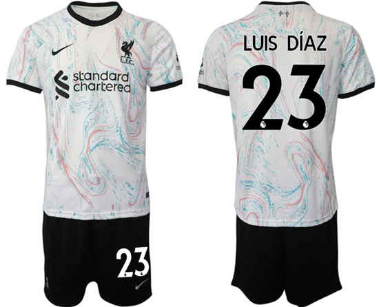 2022-2023 Liverpool 23 LUIS DIAZ away jerseys Suit