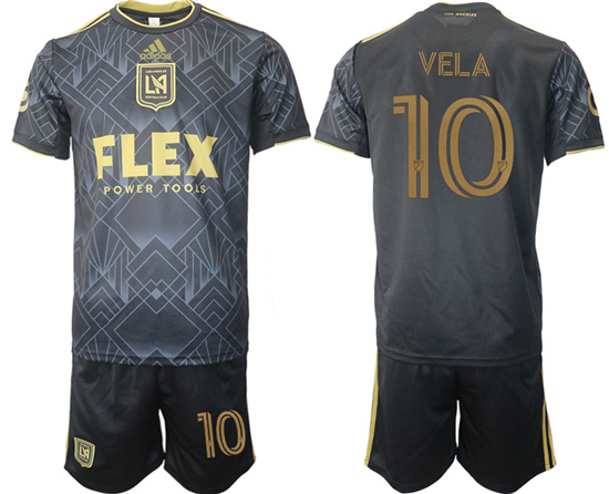 2022-2023 Los Angeles FC 10 VELA home jerseys Suit