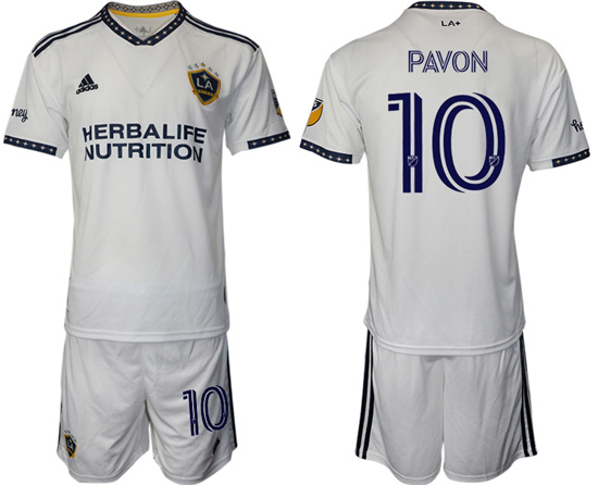 2022-2023 Los Angeles Galaxy 10 PAVON home jerseys Suit