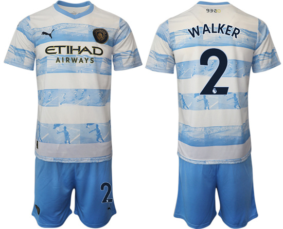 2022-2023 Manchester City 2 WALKER training jerseys Suit
