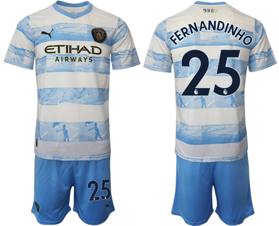 2022-2023 Manchester City 25 FERNANDINHO training jerseys Suit