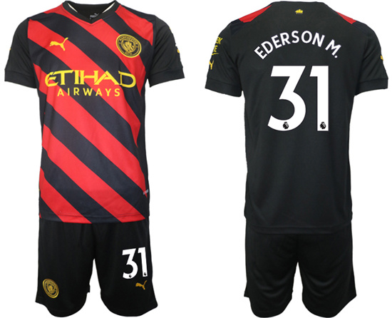 2022-2023 Manchester City 31 EDERSON M. away jerseys Suit