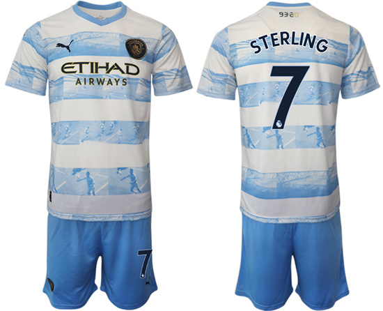 2022-2023 Manchester City 7 STERLING training jerseys Suit