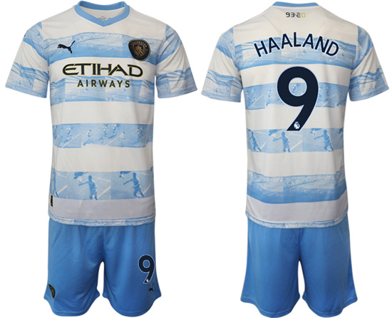 2022-2023 Manchester City 9 HAALAND training jerseys Suit