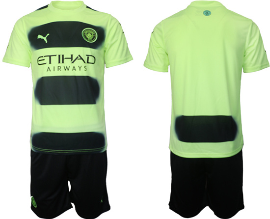 2022-2023 Manchester City Blank Secend away jerseys Suit