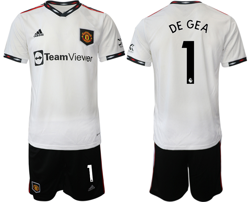 2022-2023 Manchester United 1 DE GEA away White Jerseys suit