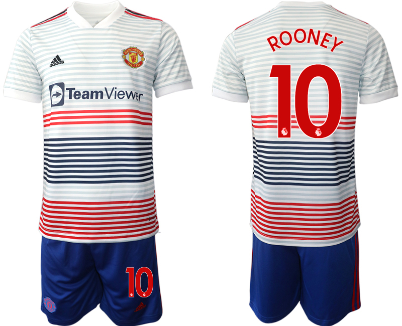 2022-2023 Manchester United 10 ROONEY away Jerseys suit