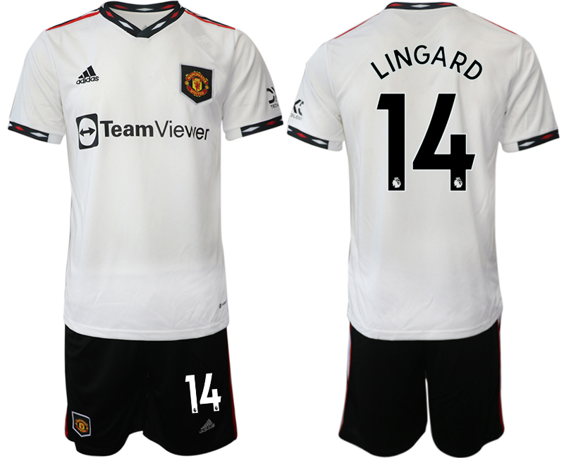 2022-2023 Manchester United 14 LINGARD away White Jerseys suit